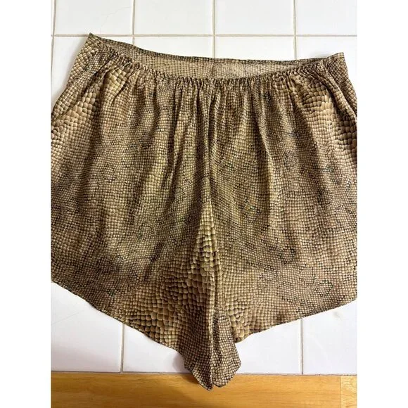 Vintage Victoria's Secret 100% Silk Snake Print Cami & Tap Shorts Set M Y2K - Picture 16 of 16